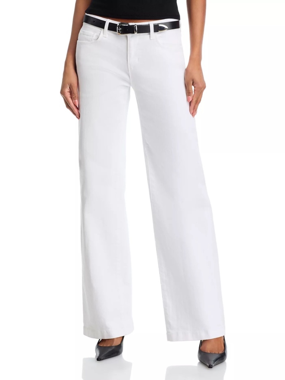 L'agence Joanne Low Rise Wide Leg Jean - NWT - Blanc